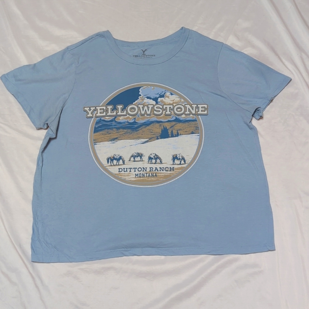 Yellowstone Dutton Ranch Montana Short Sleeve Graphic Crew Neck Tee